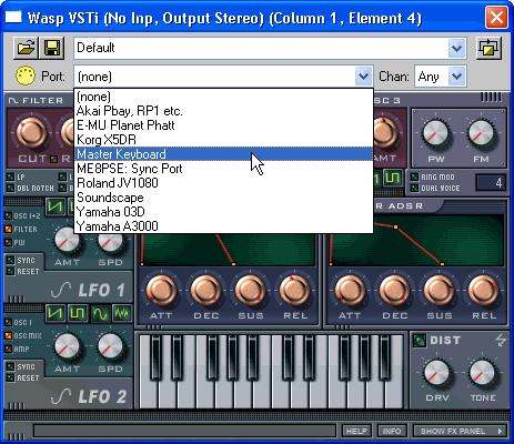 VSTi mixer elements Everything written in the previous section about VST plug-ins also applies to VSTi (VST instrument) plug-ins.