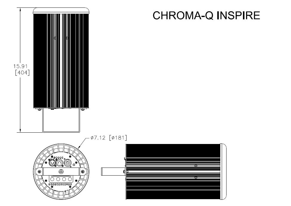 4.2 Drawings Dimensions 5. Maintenance With care, the Inspire fixture requires little maintenance.