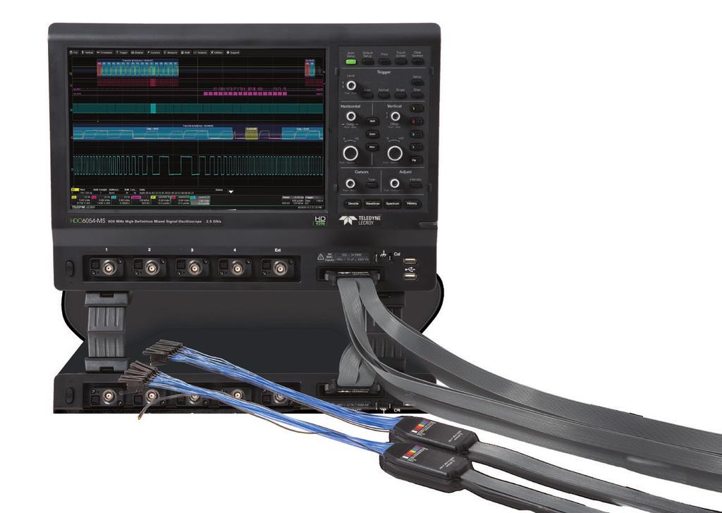POWERFUL MIXED SIGNAL CAPABILITIES Teledyne LeCroy s HDO6000-MS High Definition mixed signal oscilloscope combines the high definition analog channels of the HDO6000 with the flexibility of 16