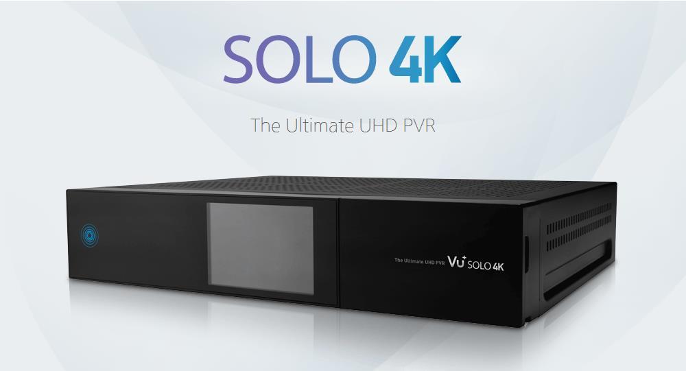 The Ultimate UHD PVR Since Vu+ announced the Solo 4K at the Anga Cable and Satellite fair earlier this year, there has been a lot of questions about this receiver. Well now it s here.