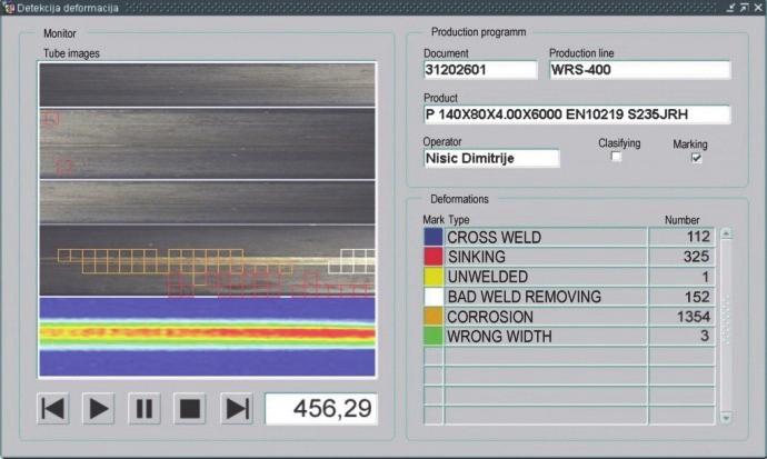 used for deformations statistic, processing, analyzing and based on this analysis adjusting production line parameters.