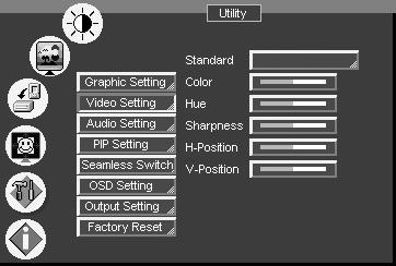 Operating the VP-724DS Seamless Switcher / Scaler Figure 29: Graphic Setting Color Format