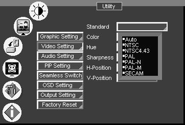 2 Choosing the Video Utility Settings From the Video Setting Utility screen (see Figure 30),