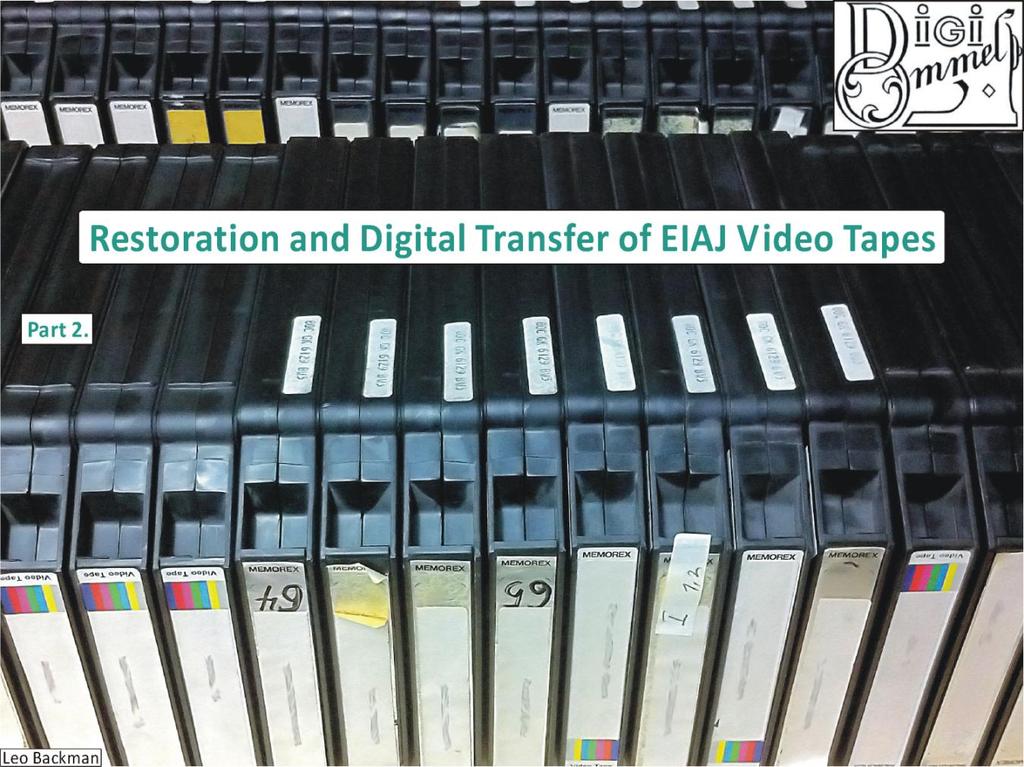 DigiOmmel & Co. restored and digitized over 70 EIAJ open-reel video tape recordings for the Finnish National Opera.