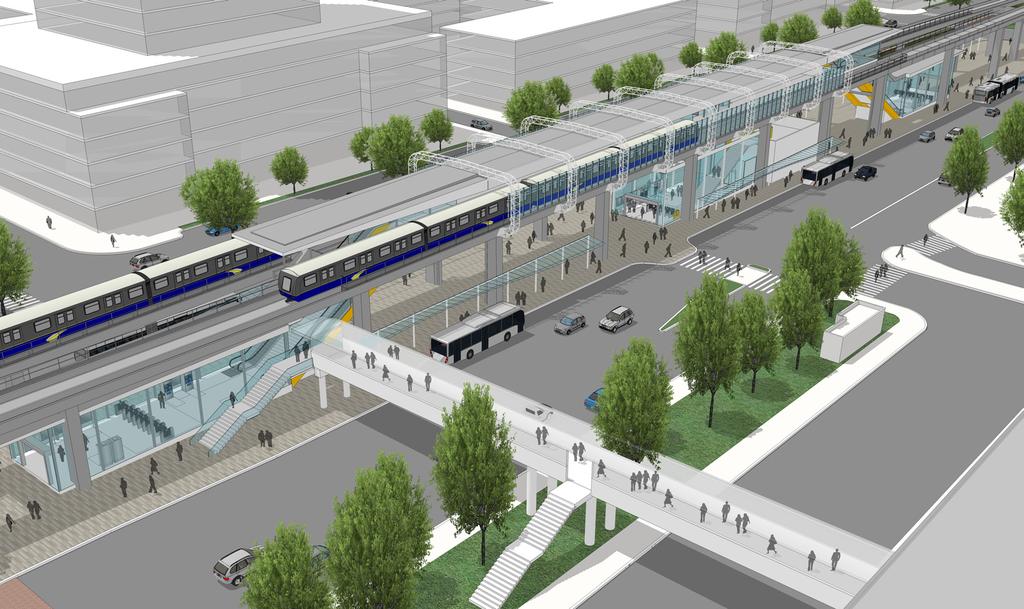 Summary of Upgrades Expansion of lighting, wayfinding, and other customer amenities Extension of the platform roof to the west Addition of a central entry at the elevators Rebuilt east entrance and