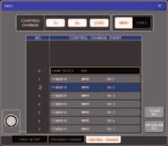 Using control changes to control parameters Using control changes to control parameters You can use MIDI control change messages to control specified events (fader/encoder operations, [ON] key on/off