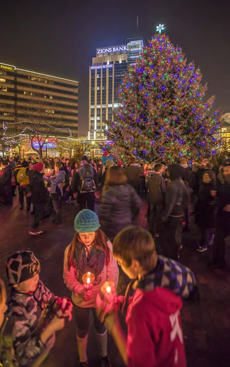 FRIENDS, FAMILY, COMMUNITY #BOISETREELIGHTING DOWNTOWN BOISE TREE LIGHTING PRESENTED BY ZIONS BANK - FRIDAY, NOVEMBER 23, 5:00-6:30PM; THE GROVE PLAZA The Tree Lighting is a Downtown Boise Tradition!