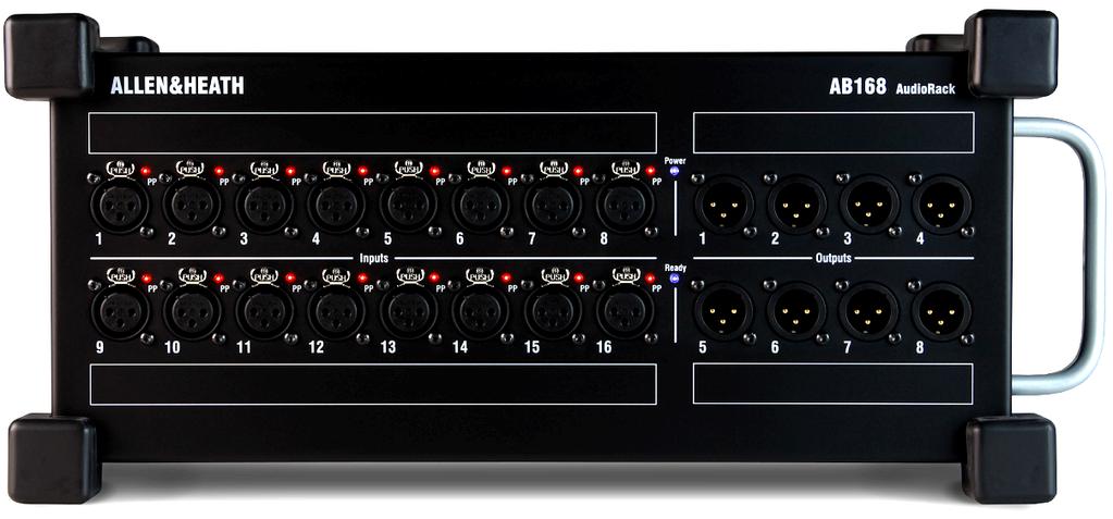 AR84 8 Mic/Line in, 4 Line out Rack mount EXPANDER To connect to the Expander port of the AR2412, or connect directly to the Qu mixer via its dsnake port.