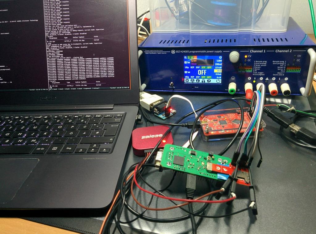 Exploring JTAG port (Allwinner JTAG/SD) Remote controllable bench power supply and logic analyser are your friends Use