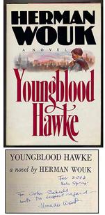WOUK, Herman. Youngblood Hawke. New York: Doubleday (1962 - but circa 2002). Reprint. Fine in fine dustwrapper.