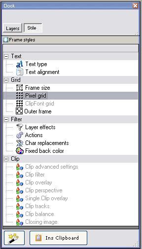 4.2.10 The Frame Styles Palette The DSM Designeroffers you standard functions familiar from other software as a matter of course.