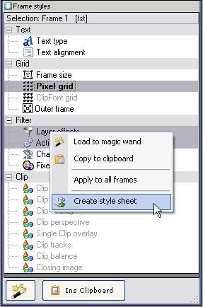 4.2.10.2 Creating and Applying Style Templates The various styles you use within a Set can also be saved separately, so that they can be used again for other Sets in the future.