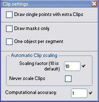5.4.12 Clips: Settings for Experts As a rule, we recommend leaving these settings alone whenever possible. But you may encounter cases for which they provide solutions. Fig.