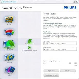 When Entertainment is set, SmartContrast and SmartResponse are enabled.