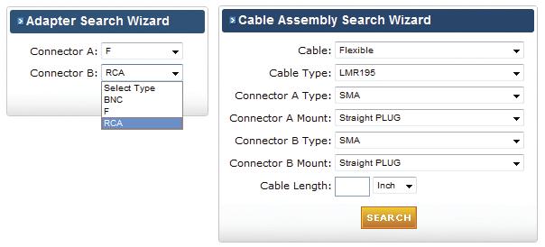 Supports Metric (cm) or English (inch) lengths Find Adapters quickly and easily with our Adapter Wizard New homepage Quick-Order feature allows fast and easy ordering from any MilesTek catalog or
