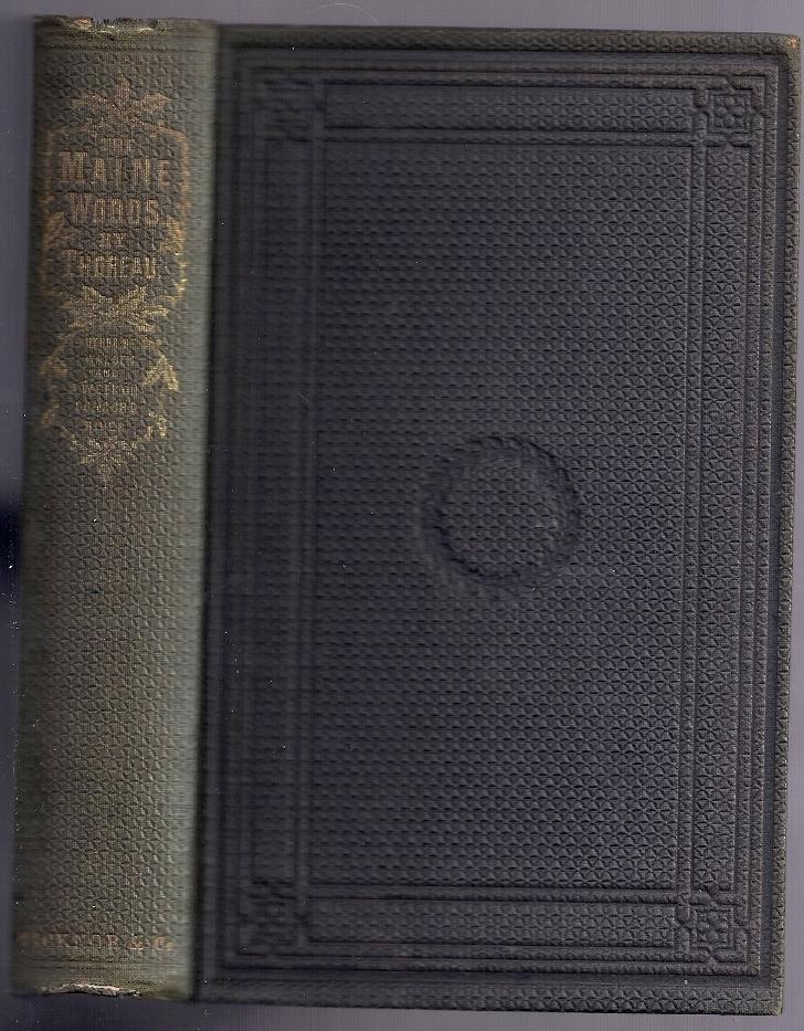 32. THOREAU, Henry David. EXCURSIONS. Boston: Ticknor & Fields, 1863. First Edition. Original blue-green Z cloth. Portrait frontispiece, the first book to include a portrait of Thoreau.
