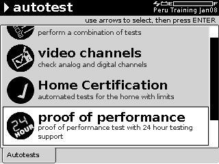 3. Configure the Proof of Performance Test Channel Plan, Limit Plan, Filename to