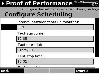 Configure Proof of Performance Test Scheduling via Scheduled Soft Key Meter shuts