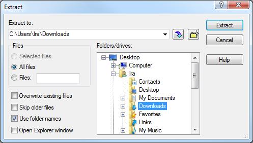 Make sure you check the Use folder names option, choose the folder to Extract to and click Extract: Open the Cscope Update 46xx folder then open Setup.exe.