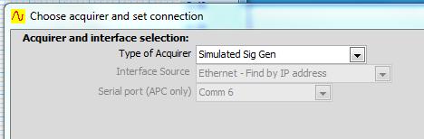 7 Choose Acquirer and Set Connection [Settings Menu] Acquirer and interface selection Type of Acquirer Select one of the options from the dropdown