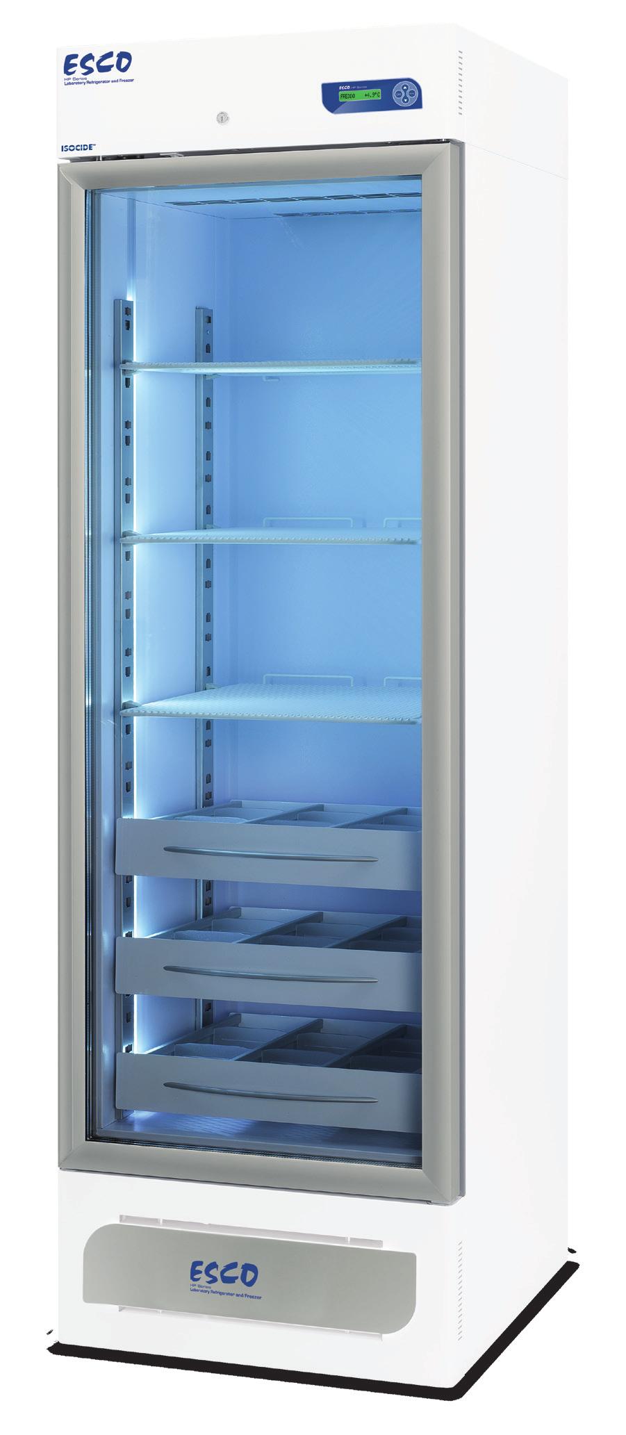 6 Laboratory Refrigerator Model: HR1-400S Door Lock Provides additional security for expensive samples and reagents from unauthorized users Displays data about the unit and used to control
