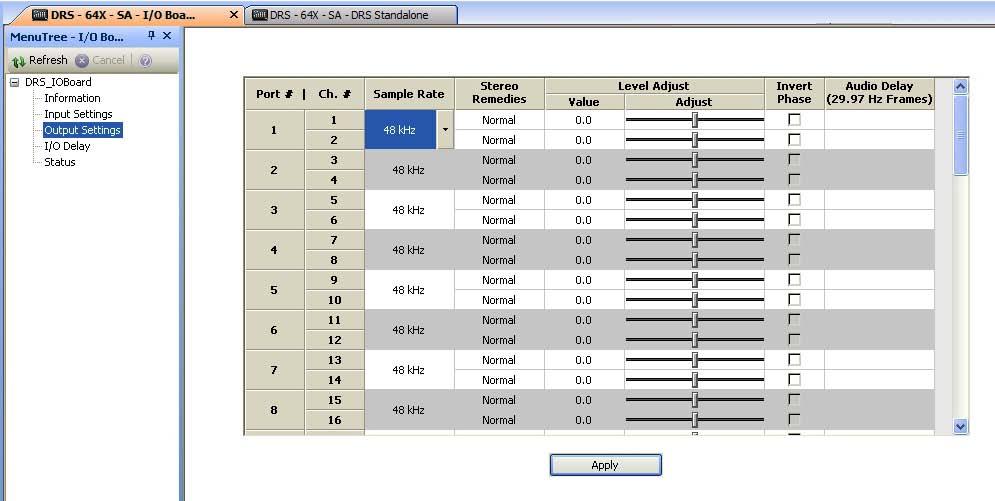 DRS-SA AUDIO ROUTER CHAPTER 5 Stereo Remedies - Describes a group of commands that allow you to select operational parameters for paired audio channels.