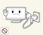 Caution Avoid unplugging the power plug while the product is operating.