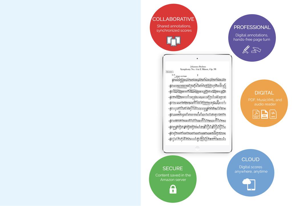 WHY NEWZIK? SAVE TIME GAIN FLEXIBILITY FOCUS ON MUSIC BOOST COLLABORATION Newzik is a digital sheet music reader tailored to meet the unique needs of professional orchestras.