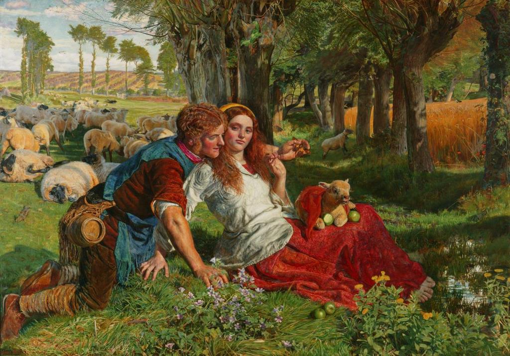 Figure 3 - William Holman Hunt, The Hireling Shepherd, 1851, oil on canvas, 76.4 x 109.5 cm, image courtesy of Manchester Art Gallery.