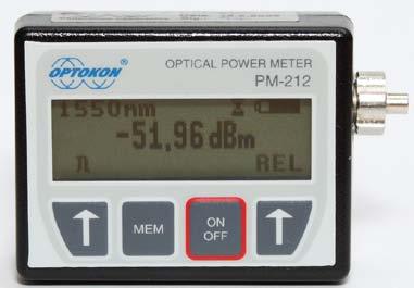 PM 212 Pocket optical power meter FIBER OPTIC TECHNOLOGY NEW! THE SMALLEST IN THE MARKET Description: The PM 212 optical power meter is a small, pocket size low cost item.