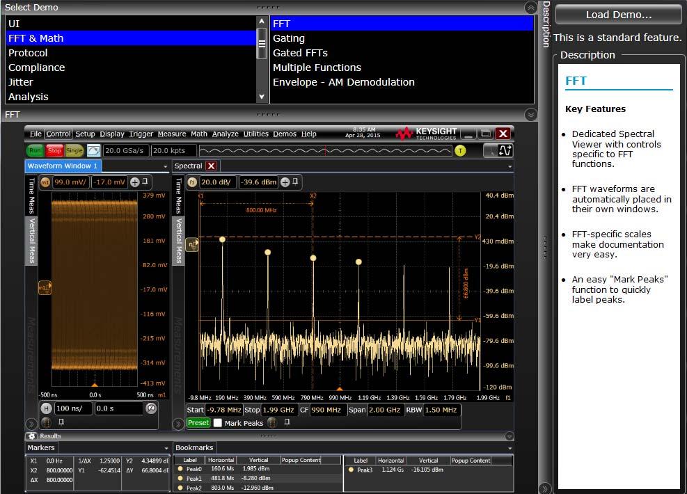 Online Help and Other Information 3 Using the Demo Wizard Your V-Series oscilloscope comes with a built-in demo wizard that showcases many Infiniium features.