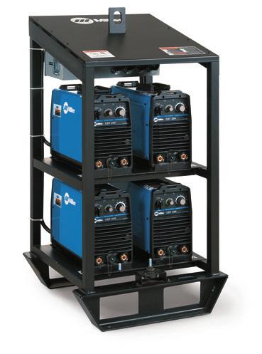 Rugged enclosure provides a simple means for protecting and transporting multiple welding power sources for construction, power plant turn-arounds, and shipbuilding applications.