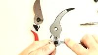 Regulate the working of the blade and anvil-blade by adjusting the tightening of the nut.