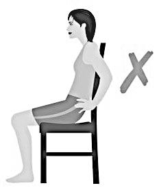 Posture Guide WRONG' ' ''WRONG' ' '''''Right -Sit up straight at the edge of your chair -Both feet flat