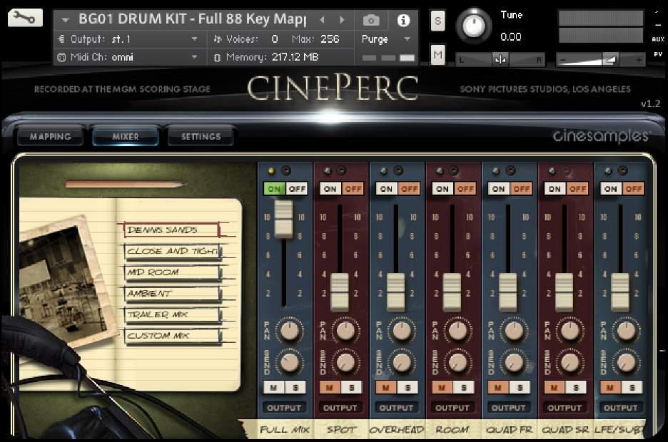 CinePerc is revolutionary in its scope and sound quality. The library was designed by composers, for composers, with direct feedback from the film music community during its development.