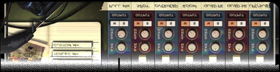 The number of faders you ll see depends on the patch, but all patches contain a similar set of mic channels to help you dial in the perfect mix for the job.