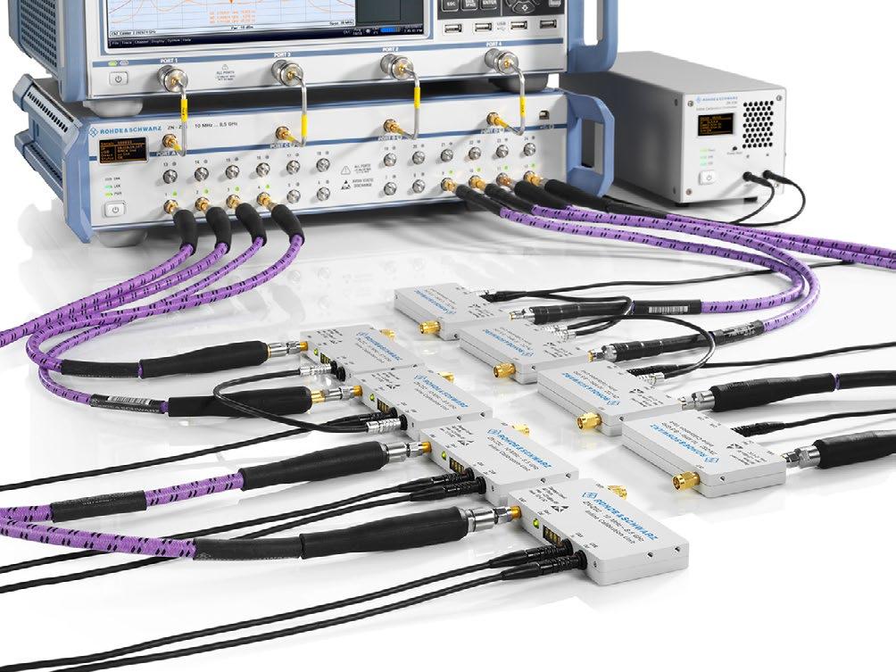 Multiport device test setups (Re)connection of coaxial multiport DUTs inevitably leads to movement of the test cables, whose limited phase stability may lead to degraded measurement accuracy.
