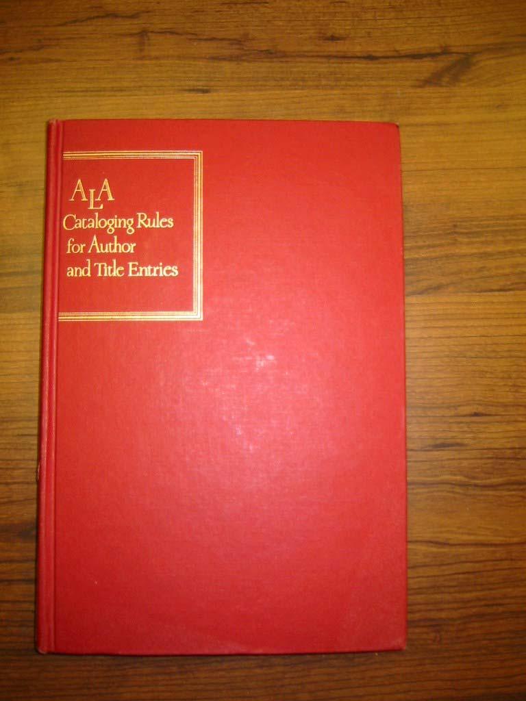 The Red Book ALA Cataloging