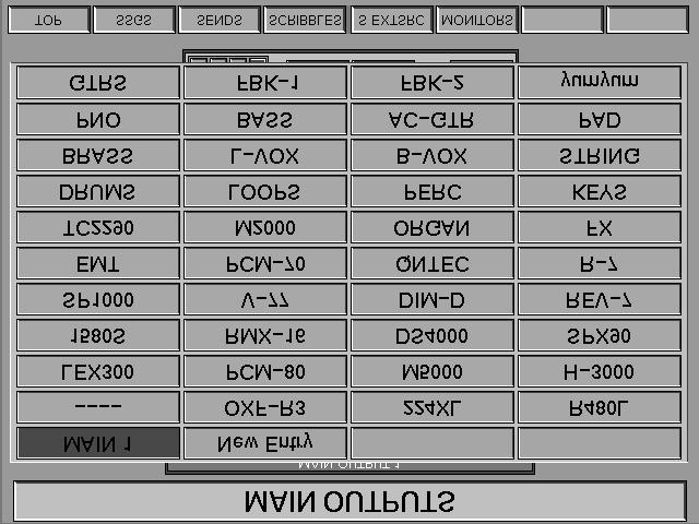 Figure B Chapter 5 Control Screens MASTER GUI - MA OUTPUT BUS scribble pop-up outputs have been selected. When digital outputs are set, the Word Length is displayed here.