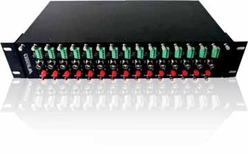 3U Rack Mount Chassis for Video To Fiber Converter Cards Model : W-VDOCHASSIS The 3U Chassis can accommodate a combination of up to 16 pieces 1-2 channel video modules and 1-2 channel video+options