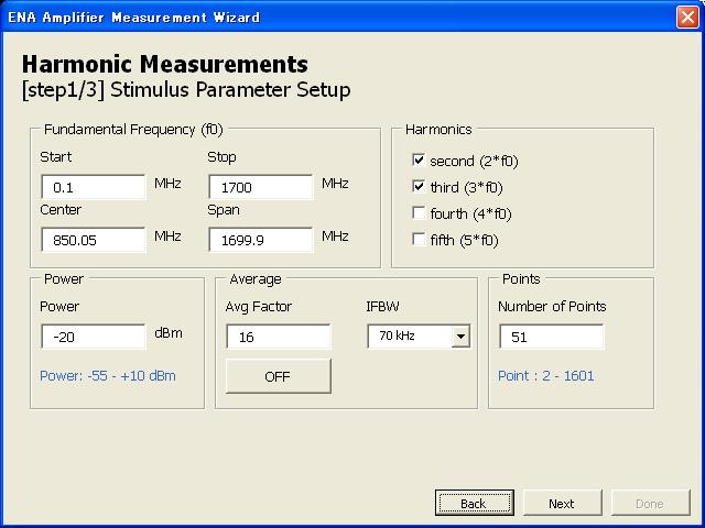 harmonics is disabled automatically.