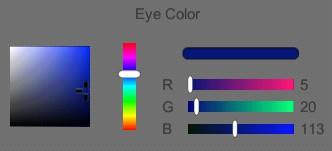 to select your desired eye color.