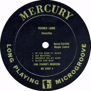 Mercury 25000 Series: The First Thirty Produced by Frank Daniels Introduction In January, 1949, Mercury announced that they would begin releasing