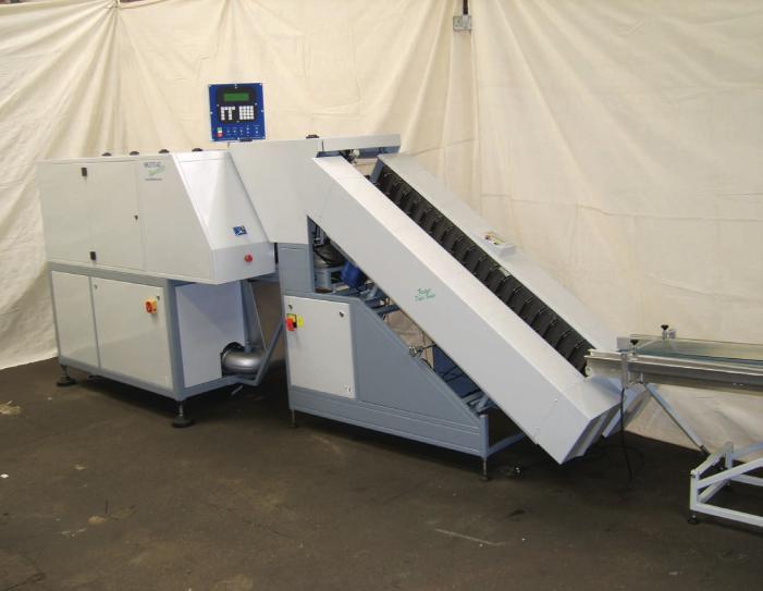 Fast-Set FST-100 in-line book trimmer for use in-line with