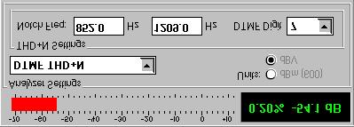 TSA3300 TELEPHONE SIGNAL ANALYZER 55 The last measurement mode reads the distortion plus noise of a DTMF digit. This is selected by changing the measurement type to DTMF THD+N.
