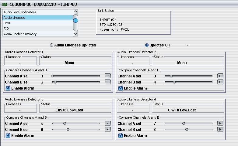 IQHIP00 www.snellgroup.com Audio Likeness Screen 14.
