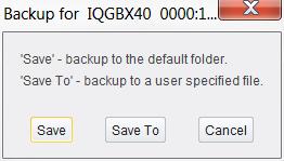 backup of the settings for that card The Saveset feature is available via the RollCall Control Panel client 5151 Saving a Saveset This is performed from the RollCall Control