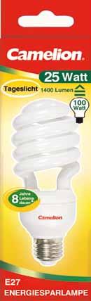 Energy Saving Lamps T4 Spiral 25 watt E27 T4 spiral-type, daylight
