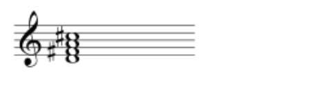 accidentals ( marks) (c) Write the following chords using accidentals ( marks) E mi A 7 (d) Write the chord symbol for