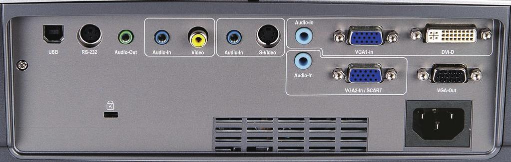 Introduction Connection Ports 10 9 8 11 7 6 5 4 3 2 12 13 1 14 15 1. DVI-D Input Connector (PC Digital/HDTV/HDCP Input) 2. VGA1-In Connector (PC Analog signal/hdtv/component Video Input) 3.